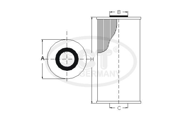 SCT GERMANY Eļļas filtrs SH 445